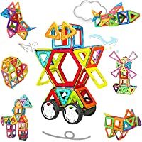 NextX Bloques Construccion Niños- Bloques de Construcción Magnéticos 3D Juguetes Educativos Creativos Juguetes Niños 3 4…